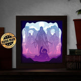 The Ringwraiths - Paper Cut Light Box File - Cricut File - 20x20cm - LightBoxGoodMan - LightboxGoodman