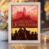 The Secrets Of Dumbledore - Paper Cut Light Box File - Cricut File - 20x26cm - LightBoxGoodMan