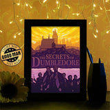 The Secrets Of Dumbledore - Paper Cutting Light Box - LightBoxGoodman - LightboxGoodman