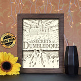 The Secrets Of Dumbledore - Paper Cutting Light Box - LightBoxGoodman - LightboxGoodman