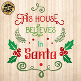 This House Believes In Santa - Cricut File - Svg, Png, Dxf, Eps - LightBoxGoodMan - LightboxGoodman