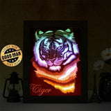 Tiger 1 – Paper Cut Light Box File - Cricut File - 8x10 inches - LightBoxGoodMan - LightboxGoodman