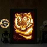 Tiger 1 – Paper Cut Light Box File - Cricut File - 8x10 inches - LightBoxGoodMan - LightboxGoodman