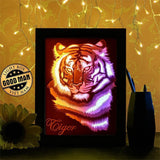 Tiger 1 - Paper Cutting Light Box - LightBoxGoodman - LightboxGoodman