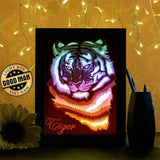 Tiger 1 - Paper Cutting Light Box - LightBoxGoodman - LightboxGoodman