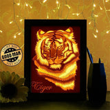 Tiger 1 - Paper Cutting Light Box - LightBoxGoodman - LightboxGoodman