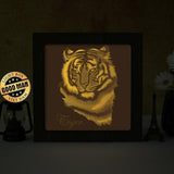 Tiger 1 Square – Paper Cut Light Box File - Cricut File - 8x8 inches - LightBoxGoodMan - LightboxGoodman