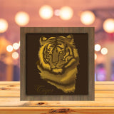 Tiger 1 Square - Paper Cutting Light Box - LightBoxGoodman