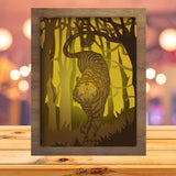 Tiger 2 - Paper Cutting Light Box - LightBoxGoodman - LightboxGoodman