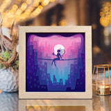 Tinker Bell 1 Square – Paper Cut Light Box File - Cricut File - 20x20cm - LightBoxGoodMan - LightboxGoodman