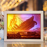 Titanic – Paper Cut Light Box File - Cricut File - 20x26cm - LightBoxGoodMan