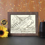 Titanic - Paper Cutting Light Box - LightBoxGoodman - LightboxGoodman