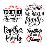 Together We Make A Family - Cricut File - Svg, Png, Dxf, Eps - LightBoxGoodMan