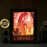 Tomb Raider – Paper Cut Light Box File - Cricut File - 20x26cm - LightBoxGoodMan - LightboxGoodman