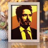 Tony Stark – Paper Cut Light Box File - Cricut File - 20x26cm - LightBoxGoodMan