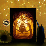 Totoro 1- Paper Cutting Light Box - LightBoxGoodman - LightboxGoodman