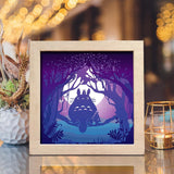 Totoro 1 Square – Paper Cut Light Box File - Cricut File - 20x20cm - LightBoxGoodMan