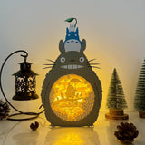 Totoro 1 -  Totoro Papercut Lightbox File - 11x6.3