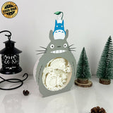 Totoro 2 - Totoro Papercut Lightbox File - 11x6.3" - Cricut File - LightBoxGoodMan - LightboxGoodman