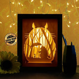 Totoro 5 Layers - Paper Cutting Light Box - LightBoxGoodman - LightboxGoodman