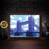 Tower Bridge - Paper Cut Light Box File - Cricut File - 8x10 Inches - LightBoxGoodMan - LightboxGoodman