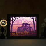 Tractor – Paper Cut Light Box File - Cricut File - 20x26cm - LightBoxGoodMan - LightboxGoodman