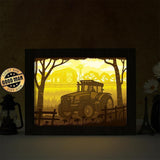 Tractor – Paper Cut Light Box File - Cricut File - 20x26cm - LightBoxGoodMan - LightboxGoodman