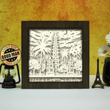 Tran Quoc Pagoda – Paper Cut Light Box File - Cricut File - 8x8 inches - LightBoxGoodMan - LightboxGoodman