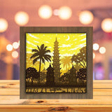 Tran Quoc Pagoda - Paper Cutting Light Box - LightBoxGoodman - LightboxGoodman