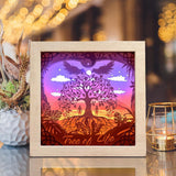 Tree Of Life Square – Paper Cut Light Box File - Cricut File - 20x20cm - LightBoxGoodMan