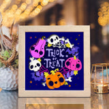 Trick Or Treat 3 – Paper Cut Light Box File - Cricut File - 20x20cm - LightBoxGoodMan