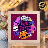 Trick Or Treat 3 – Paper Cut Light Box File - Cricut File - 20x20cm - LightBoxGoodMan - LightboxGoodman