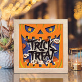 Trick Or Treat – Paper Cut Light Box File - Cricut File - 20x20cm - LightBoxGoodMan