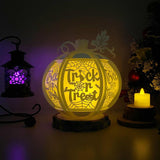 Trick Or Treat - 3D Pumpkin Lantern File - Cricut File 1 - LightBoxGoodMan