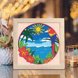 Tropical Parrot – Paper Cut Light Box File - Cricut File - 8x8 inches - LightBoxGoodMan - LightboxGoodman