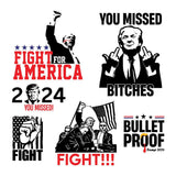 Trump Fight - Cricut File - Svg, Png, Dxf, Eps - LightBoxGoodMan