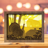 Turkey Birds - Paper Cutting Light Box - LightBoxGoodman