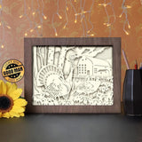 Turkey Birds - Paper Cutting Light Box - LightBoxGoodman - LightboxGoodman