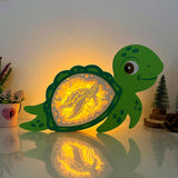 Turtle 2 - Turtle Papercut Lightbox File - 10x6