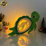 Turtle 2 - Turtle Papercut Lightbox File - 10x6" - Cricut File - LightBoxGoodMan - LightboxGoodman