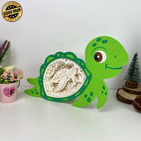 Turtle 2 - Turtle Papercut Lightbox File - 10x6" - Cricut File - LightBoxGoodMan - LightboxGoodman