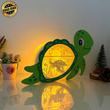 Turtle 3 - Turtle Papercut Lightbox File - 10x6" - Cricut File - LightBoxGoodMan - LightboxGoodman