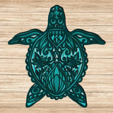 Turtle - Paper 3D Layered File - Cricut File - 20x20cm - LightBoxGoodMan - LightboxGoodman