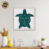 Turtle - Paper 3D Layered File - Cricut File - 20x20cm - LightBoxGoodMan - LightboxGoodman