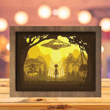 UFO 1 - Paper Cutting Light Box - LightBoxGoodman - LightboxGoodman