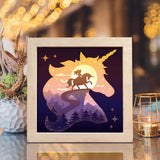 Unicorn 2 – Paper Cut Light Box File - Cricut File - 8x8 inches - LightBoxGoodMan