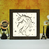 Unicorn 3 – Paper Cut Light Box File - Cricut File - 20x20cm - LightBoxGoodMan - LightboxGoodman