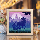 Unicorn 4 – Paper Cut Light Box File - Cricut File - 8x8 inches - LightBoxGoodMan - LightboxGoodman