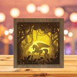 Unicorn In The Forest - Paper Cutting Light Box - LightBoxGoodman