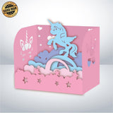 Unicorn - Paper Cut Mini-Showcase File - Cricut File - 10x12cm - LightBoxGoodMan - LightboxGoodman